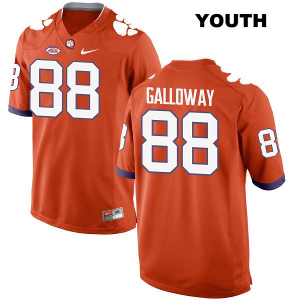 Youth Clemson Tigers #88 Braden Galloway Stitched Orange Authentic Style 2 Nike NCAA College Football Jersey NXG0546ZX